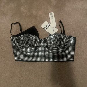zara sparkly top